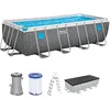 Image de Bestway Set de piscine rectangulaire Splashview 16 ft x 8 ft x 48 pouces ou 4,88 m x 2,44 m x 1,22 m