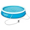 Image de Bestway - Piscine gonflable hors sol ronde diamètre 366 cm hauteur 76 cm avec filtration à cartouche