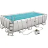 Image de Kit Piscine hors sol tubulaire BESTWAY Power steel - 549 x 274 x 122 cm - Rectangulaire (Filtre a sable, échelle, diffuseur)