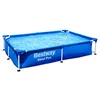 Image de Bestway Steel Pro Frame Piscine sans pompe 221 x 150 x 43 cm Bleu Carré
