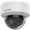 Image de Hikvision Value series. caméra dôme réseau à double éclairageLED IR/lumière blanche.
