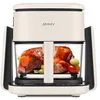 Image de JIMMY AF3 Friteuse à air multifonction 2 en 1 avec fonction plaque, 4 litres, 1100 W, 8 programmes de cuisson