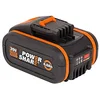 Image de WORX - Batterie Lithium-Ion 20V - 4 Ah - Compatible Avec Tous les Outils sans Fil Worx Powershare - Batterie Longue Durée - Sans Autodécharge - Indicateur de Niveau de Charge Intégré - WA3553