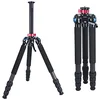 Image de SIRUI R-4214E Trépied en carbone robuste avec colonne centrale à engrenages, trépied professionnel de 178 cm avec double plate-forme de montage pour appareils photo, télescopes, instruments de mesure, charge maximale 14 kg