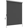 Image de SONGMICS Store vertical extensible 2,5 x 1,4 m (L x l) - Store vertical pour terrasse et balcon avec coffre - Protection solaire et vent - Gris - GSA145GY