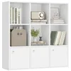 Image de VASAGLE CUSTOS Collection - Bibliothèque, Étagère, Meuble de Rangement, Armoire, 3 Placards avec Portes en Bas, pour Salon, Chambre, Chambre d'enfant, Bureau, Moderne, Blanc LBC33WTV1