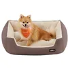 Image de Feandrea PGW03Z Panier pour chien avec coussin réversible Marron 70 x 55 x 21 cm