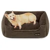 Image de Feandrea Panier pour Chien, Lit Apaisant en Peluche, 90 x 75 x 25 cm