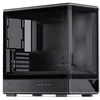 Image de Jonsbo D200 Boîtier PC Micro ATX noir   Mini tour compacte en aluminium avec panneau latéral en verre trempé, débit d'air élevé, prise en charge ITX/M-ATX, USB 3.0 avant, design minimaliste élégant