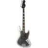 Image de Mooer MBJ412 Dark Silver elektrische basgitaar met deluxe gigbag