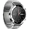 Image de HiFuture FutureGO Pro Montre intelligente intelligente en acier inoxydable pour homme et femme - Étanche - Moniteur de fréquence cardiaque - Batterie longue durée - Écran tactile - Full HD