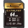 Image de Exascend Catalyst Carte SD 64 Go, UHS-II / V90 / U3 / Classe 10, Lecture : 300 Mo/s, Écriture : 280 Mo/s