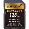 Image de Exascend Catalyst Carte SD 128 Go, UHS-II / V90 / U3 / Classe 10, Lecture : 300 Mo/s, Écriture : 280 Mo/s