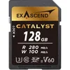 Image de Exascend Catalyst Carte mémoire SDXC UHS-II V60 128 Go 4K UHD jusqu'à 100 Mo/s Vitesse d'écriture UHS-II Classe 10, U3, V60