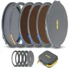 Image de NiSi JetMag Pro 82MAG Kit de filmmaker Kit de filtre magnétique pour objectif avec densité neutre FS (ND4/ND8/ND16), filtre Black Mist 1/8, adaptateurs inclus (67 mm/72 mm/77 mm/82 mm), capuchons de