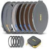 Image de NiSi JetMag Pro Cinema Kit de filtre magnétique 82 mm (FS ND4-8-16-64, True Color CPL, Black Mist 1/8, 67 mm/72 mm/77 mm/82 mm, anneaux adaptateurs, couvercles avant et arrière, sac Caddy)