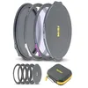 Image de NiSi JetMag Pro Kit de filtres magnétiques 82 mm avec verrouillage   Night Kit (Natural Night Filter, Cross Screen 4X, bague d'adaptation magnétique 67 mm/72 mm/77 mm/82 mm)