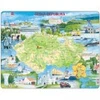 Image de Larsen Puzzle Cadre - Carte de la République Tchèque (en Tchèque) K76
