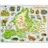 Image de Larsen Puzzle Cadre - Carte de Gelderland et ses Animaux (en Allemand) K91