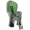 Image de Hamax Kiss Kids Siège de vélo pour enfant avec support verrouillable Gris moyen avec rembourrage vert