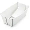 Image de Stokke Flexi Bath (White) avec Support pour nouveau-né - Pratique à utiliser à la maison ou en voyage - Idéale pour les enfants jusqu’à 48 mois