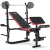 Image de ISE Banc Musculation Complet Multifonction, Bancs de Musculation Réglables Pliable Inclinable Fitness Pour Entrainement Complet, Banc Musculation Complet SY-5430B