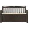 Image de Keter Coffre de jardin et banc 265L en résine Keter Eden Effet bois L140xP60xH84 cm