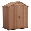 Image de Keter - Abri de jardin pour outils Darwin 6 x 4 en résine avec effet bois, 190 x 122 x 221 cm