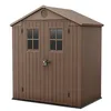 Image de Keter Darwin 6 x 4 maison de jardin effet bois, marron, 190 x 122 x 221 H cm