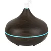 Image de Humidificateur à ultrasons avec lampe aromatique, humidificateur d'ambiance, diffuseur d'arôme, veilleuse, 500 ml, brun foncé