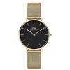 Image de Daniel Wellington DW00100347 Dames petite zwart evergold goud 32mm horloge