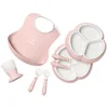 Image de BabyBjörn Vaisselle Complète avec Bavoir, 8 uni. Rose pastel