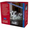 Image de Konstsmide 6192-203 Kit traîneau en acrylique avec 2 rennes, 96 diodes blanches froides (12 scintillantes), transformateur extérieur 24 V, câble transparent