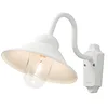 Image de Konstsmide Vega 556-250 Applique murale en aluminium laqué Blanc 29,5 cm x 44 cm H 30 cm 1 x 60 W IP23