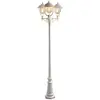 Image de Konstsmide Parma 7227-250 Lampe sur pied en aluminium laqué IP43 Blanc mat 60 x 60 x 218 cm 3 x 75 W