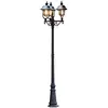 Image de Konstsmide Parma 7243-000 Lampe Exterieur sur mât en aluminium laqué IP43 Noir mat 60 x 60 x 218 cm 1 x 75 W