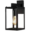 Image de Konstsmide Carpi 7352-750 Applique murale E27 en acier noir/verre véritable clair