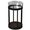 Image de Konstsmide 7821-750 Chieti Lanterne LED pour intérieur/extérieur Aluminium et verre 2 couleurs de lumière à intensité variable Autonomie jusqu'à 20 h Noir