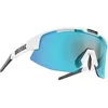 Image de Bliz Matrix Lunettes de Sport, Shiny White/Smoke W Blue Multi, taille unique