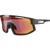 Image de Bliz Lunettes de soleil pour hommes Vision pour femmes, noir mat, marron avec rouge multi taille unique