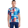 Image de Craft Sportswear ADV Endur Graphic Maillot de cyclisme à manches courtes avec 4 poches arrière pour homme, Blaze-multi, XXL