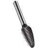 Image de Dormer P811C12.7X6.0 Series P811C Fraise rotative en carbure de tungstène à nez sphérique en forme d'arbre à double coupe, 12,70 mm x 6,00 mm