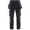 Image de Blaklader 199816448699D116 X1900 Handwerker Pantalon de travail extensible dans 4 directions Bleu marine/noir Taille D116