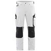 Image de Blaklader 108916451098D120 Pantalon de peinture stretch 4 voies Blanc/gris foncé D120