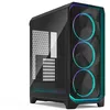Image de Fractal Design Meshify 3 Ambience Pro RGB Teinte légère en verre trempé noir   Boîtier PC de jeu à haut débit d'air   Panneau avant en maille   Hub Pro réglable et trois ARGB Momentum 14 ventilateurs