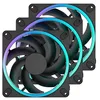 Image de Fractal Design Momentum 14 RVB, lot de 3, Noir - Ventilateur d'ordinateur