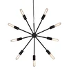 Image de Suspension LED « Pix Star » - Couleur : noir - Culot E 14 (sans ampoule) - Environ 56 x 50 cm