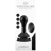 Image de Shots Chrystalino Vibrante - Globy Rechargeable 10 Speed Glass Vibrator With Suction Cup And Remote - Black