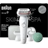 Image de Braun Silk-épil 9 SkinSpa, Épilateur Avec Tête Pivotante Pour Épilation Facile, Étanche, Peau Douce Longue Durée, Kit Tout-En-Un, 9-080, Blanc/Rose