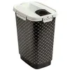 Image de Rotho Flo Récipient pour aliments pour animaux domestiques de 4,1 l avec couvercle, plastique de qualité alimentaire (PP) sans BPA, noir, 4.1l (19.5 x 13.6 x 27.0 cm)